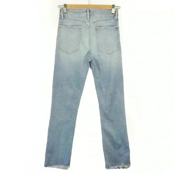 Frame Le High Straight Light Blue Denim Jeans - Picture 2 of 3